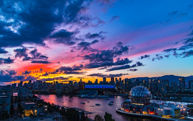 Aerial view of Vancouver